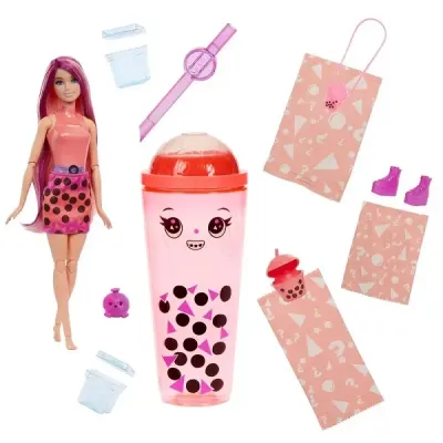 Mattel Barbie Pop Reveal Barbie bubble tea Mangové koláčiky s doplnkami
