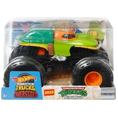 Mattel Hot Wheels Monster Truks Turtles Michelangelo