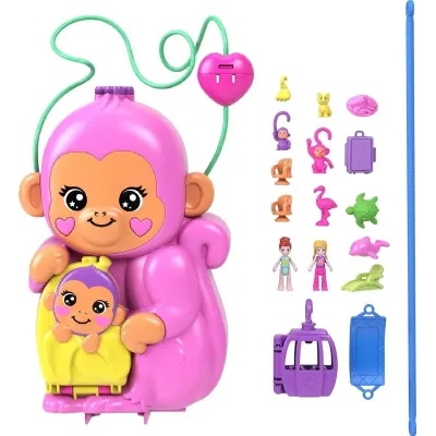 Mattel Polly Pocket Kabelka opica