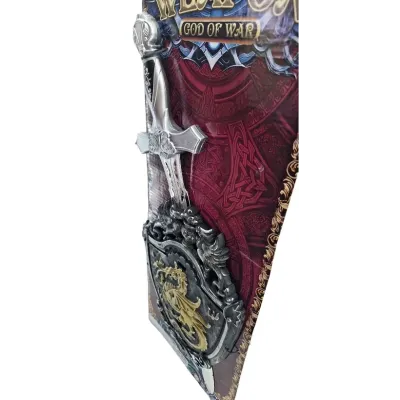 Meč so štítom rytierska sada 53x21cm