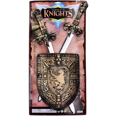 Meče so štítom stredoveká sada 60cm