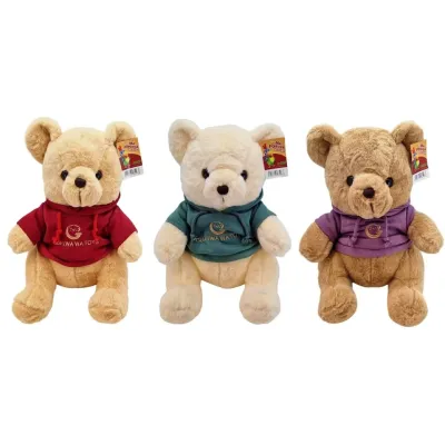 Medveď plyšový 40cm - fialová mikina