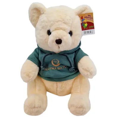 Medveď plyšový 40cm - fialová mikina