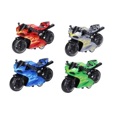 Motorka 9cm na spätné natiahnutie - modrá