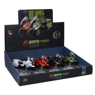 Motorka na zotrvačník 13cm - čierna