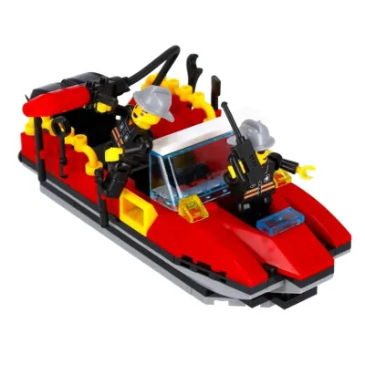 Motorový čln hasiči stavebnica 118 dielikov