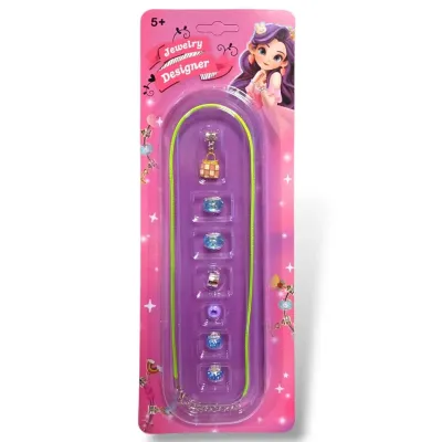 Náhrdelník s príveskami - modrá