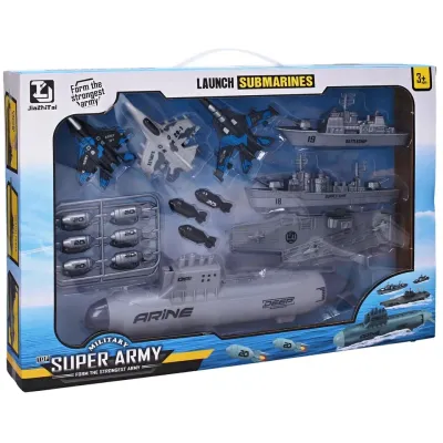 Námorníctvo sada plavidiel ponorka s torpédami 22ks