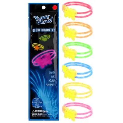 Náramok fluorescenčný s doplnkami mix