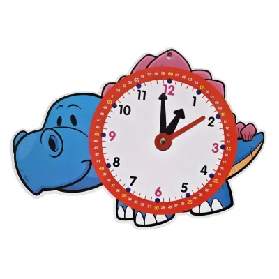 Náučné hodiny so zvieratkami pre deti 30cm - sloník