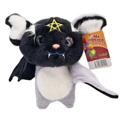 Netopier plyšový 20cm - ružová