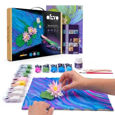 OKTO kreatívna 3D sada “Vodné lekná” 30x40cm