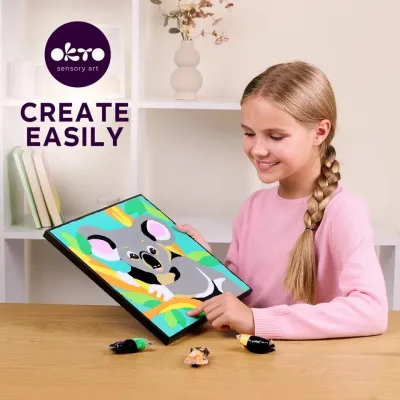 OKTO Maľovanie hmotou podľa čísel "Koala" 29x29 cm