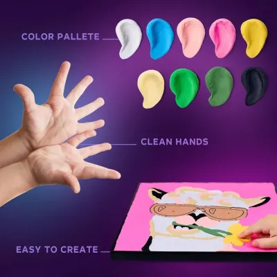 OKTO Maľovanie hmotou podľa čísel "Lama" 29x29 cm