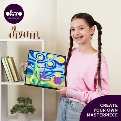 OKTO Maľovanie hmotou podľa čísel "Malý princ" 29x29 cm