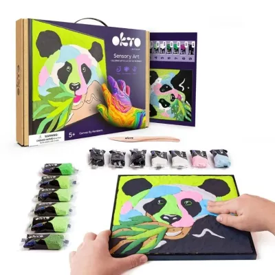 OKTO maľovanie samotvrdnúcou hmotou 30x30cm Panda