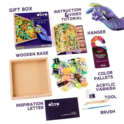 OKTO modelovacia sada sukulentov 21x21cm Energia