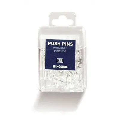 Pripínačky priehľadné/25 ks
