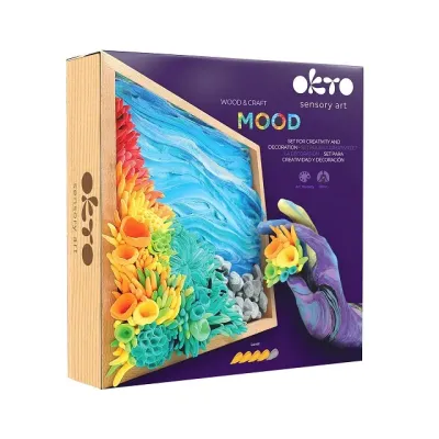 OKTO Modelovacia sada v drevenom ráme 21x21cm Pokojný oceán