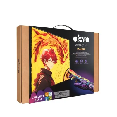 OKTO výtvarný set Manga motív živlov "Oheň" 30x40 cm