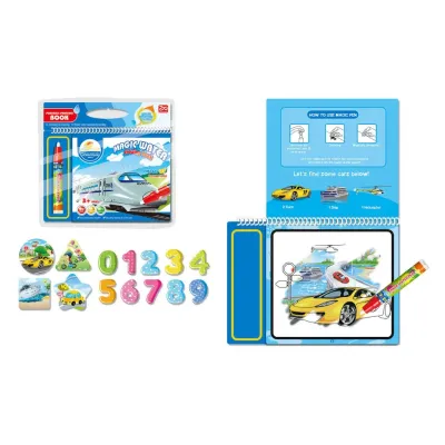 Omaľovánky stierateľné 6 obrázkov 17x17cm