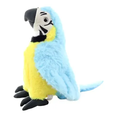 Papagáj Ara plyš 2 farby 23cm - modrá