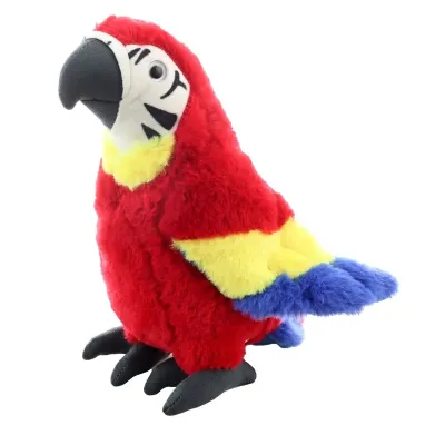 Papagáj Ara plyš 2 farby 23cm - modrá