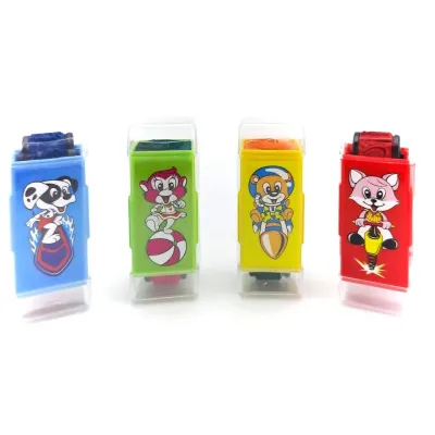 Pečiatka 2v1 Roller 6,5cm - žltá