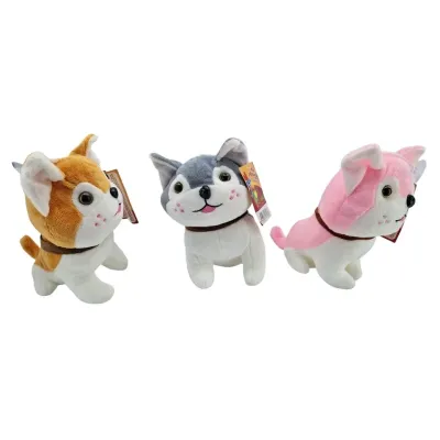 Pes plyšový 18cm - ružová