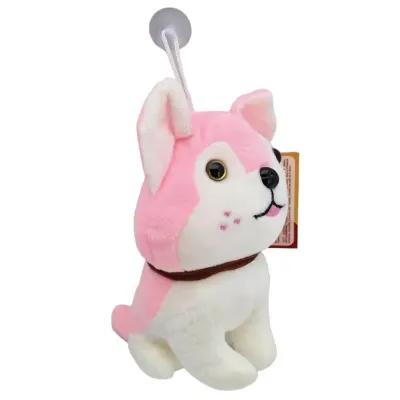 Pes plyšový 18cm - ružová