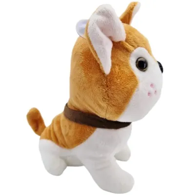 Pes plyšový 18cm - ružová