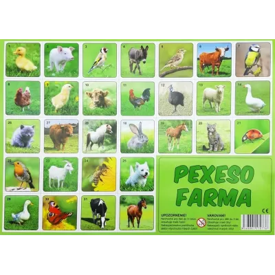 Pexeso Farma fotografie 32 dvojíc