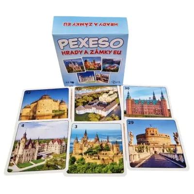 Pexeso hrady a zámky EU 64 kariet