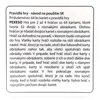 Pexeso Metropoly EU 64ks