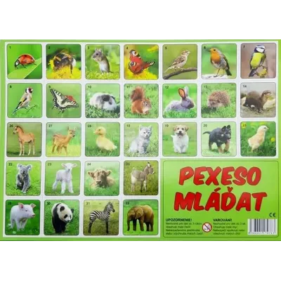 Pexeso mľádatá fotografie 32 dvojíc