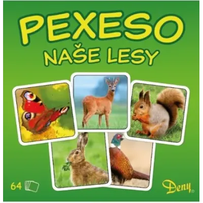 Pexeso Naše lesy v krabičke