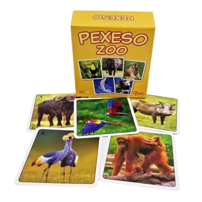 Pexeso ZOO v krabičke 32 dvojíc