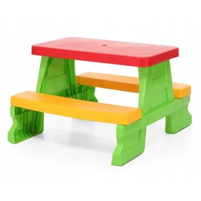 Piknikový stolík pre deti sada 79cm - ružová