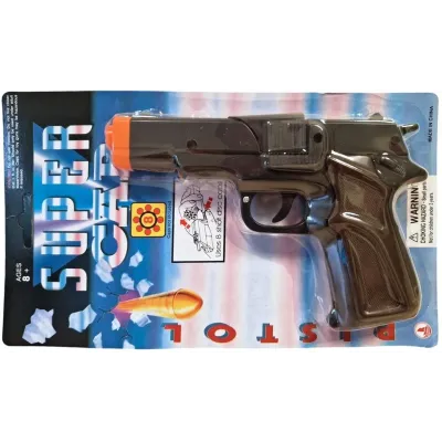 Pištoľ na kapsle 8 rán čierna 19cm