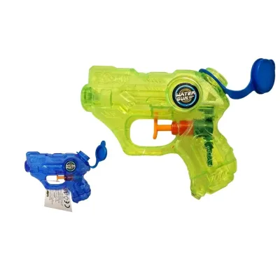 Pištoľ vodná 12cm - modrá