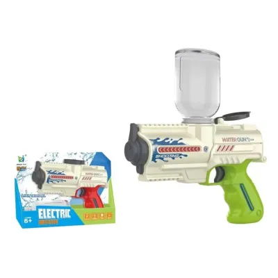 Pištoľ vodná na batériu 18cm - červená