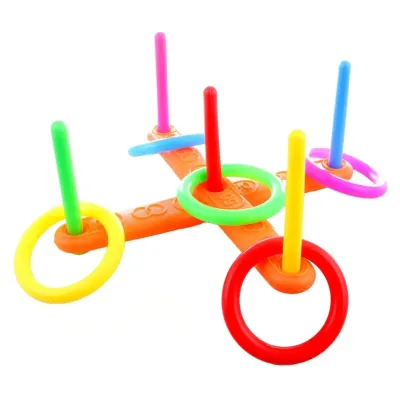Plastový hádzací kríž s krúžkami