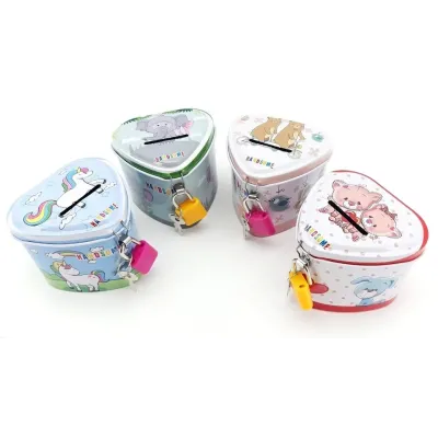 Plechová pokladníčka Handsome 8x7cm - modrá