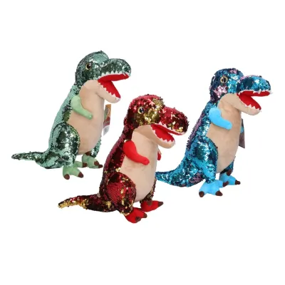 Plyšový dinosaurus 30cm - modrá