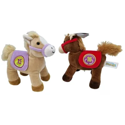 Plyšový dostihový koník so zvukom 22cm - 2