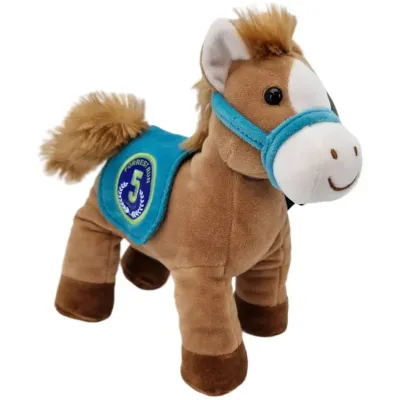 Plyšový dostihový koník so zvukom 22cm - 2