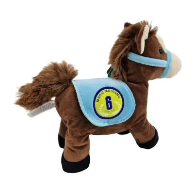Plyšový dostihový koník so zvukom 22cm - 2