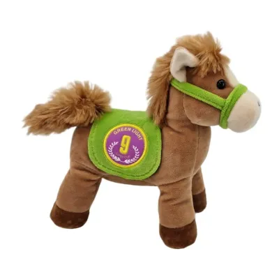 Plyšový dostihový koník so zvukom 22cm - 2