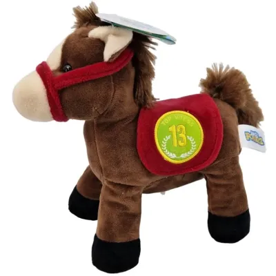 Plyšový dostihový koník so zvukom 22cm - 2