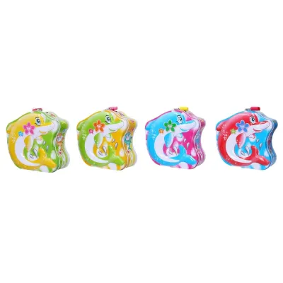 Pokladnička plechová Delfín - žltá